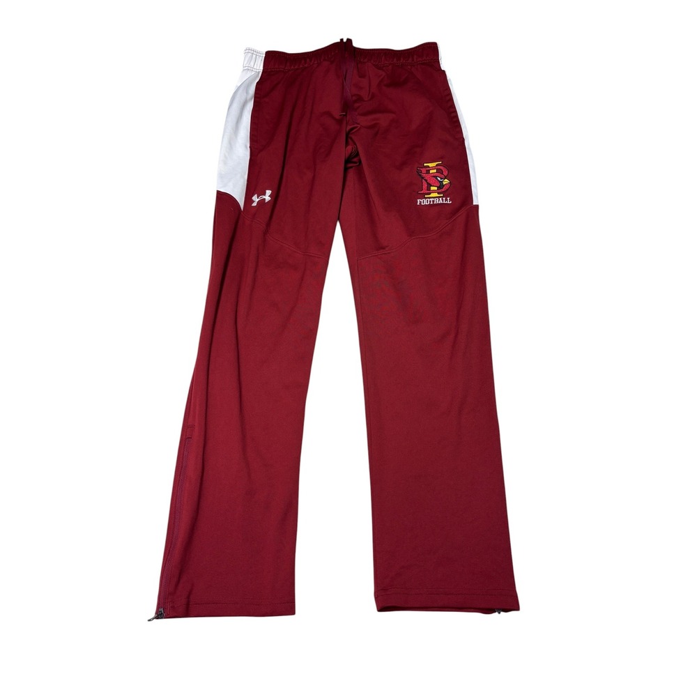 Under Armour x Benedictine University Football Track Pants Maroon Mens L 32X31